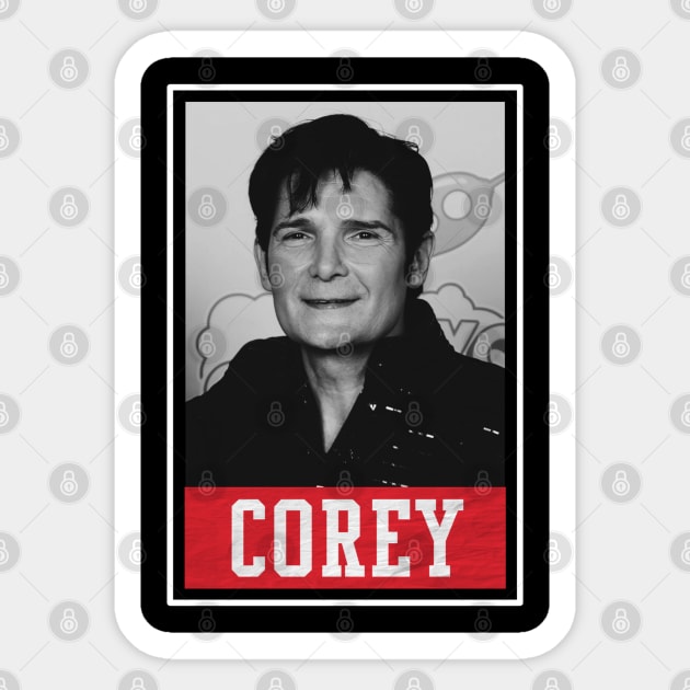 corey feldman Sticker by one way imagination